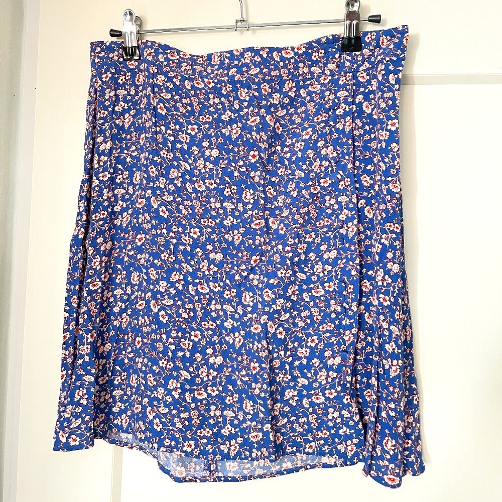 Madewell - Blue Floral skirt - Sz.6